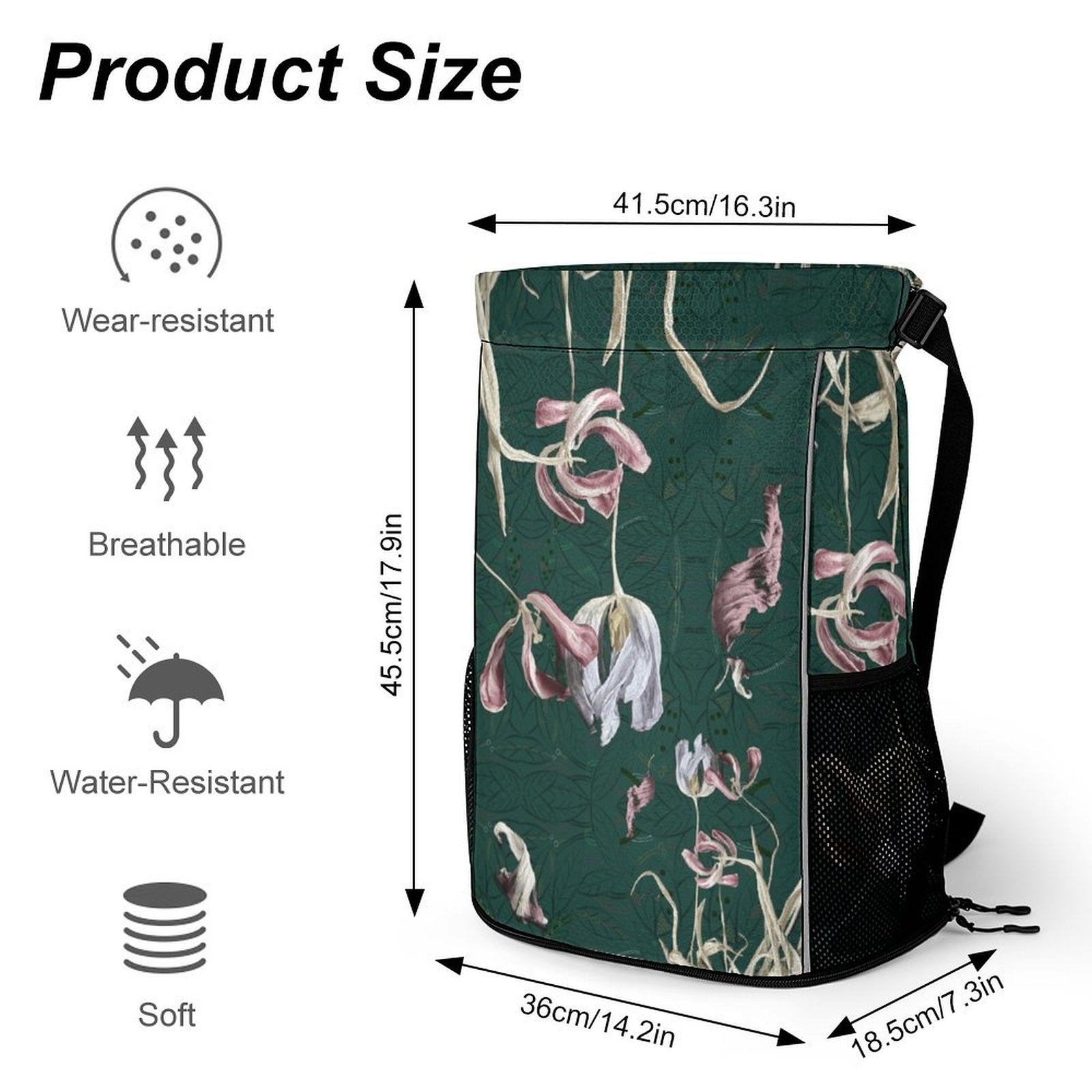 Sport Drawstring Super Light Backpack/Bag with Shoe Compartment