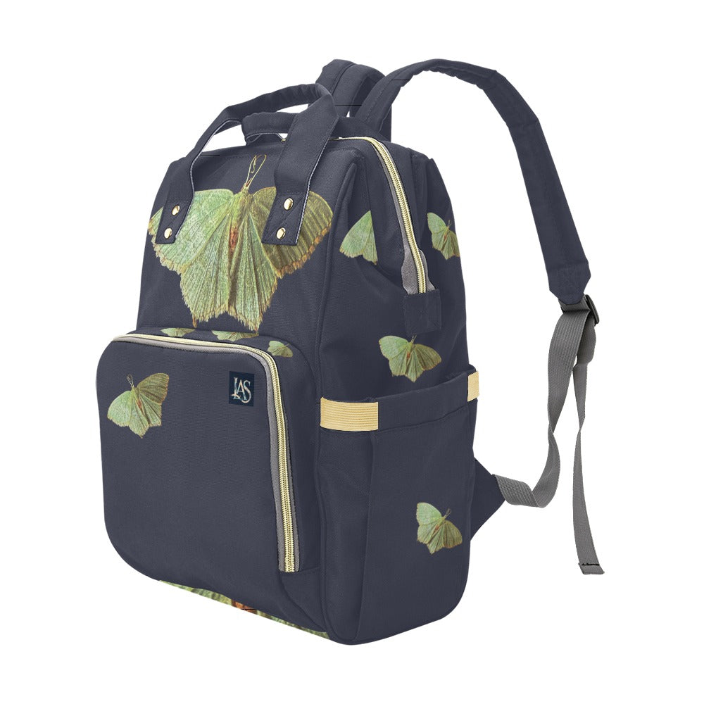 Green Moth Crown Blue Multi-Function Backpack