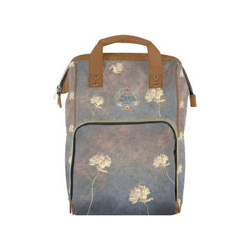Damaskus Tulip Terracotta Multi-Function Travel Diaper Bag-Large