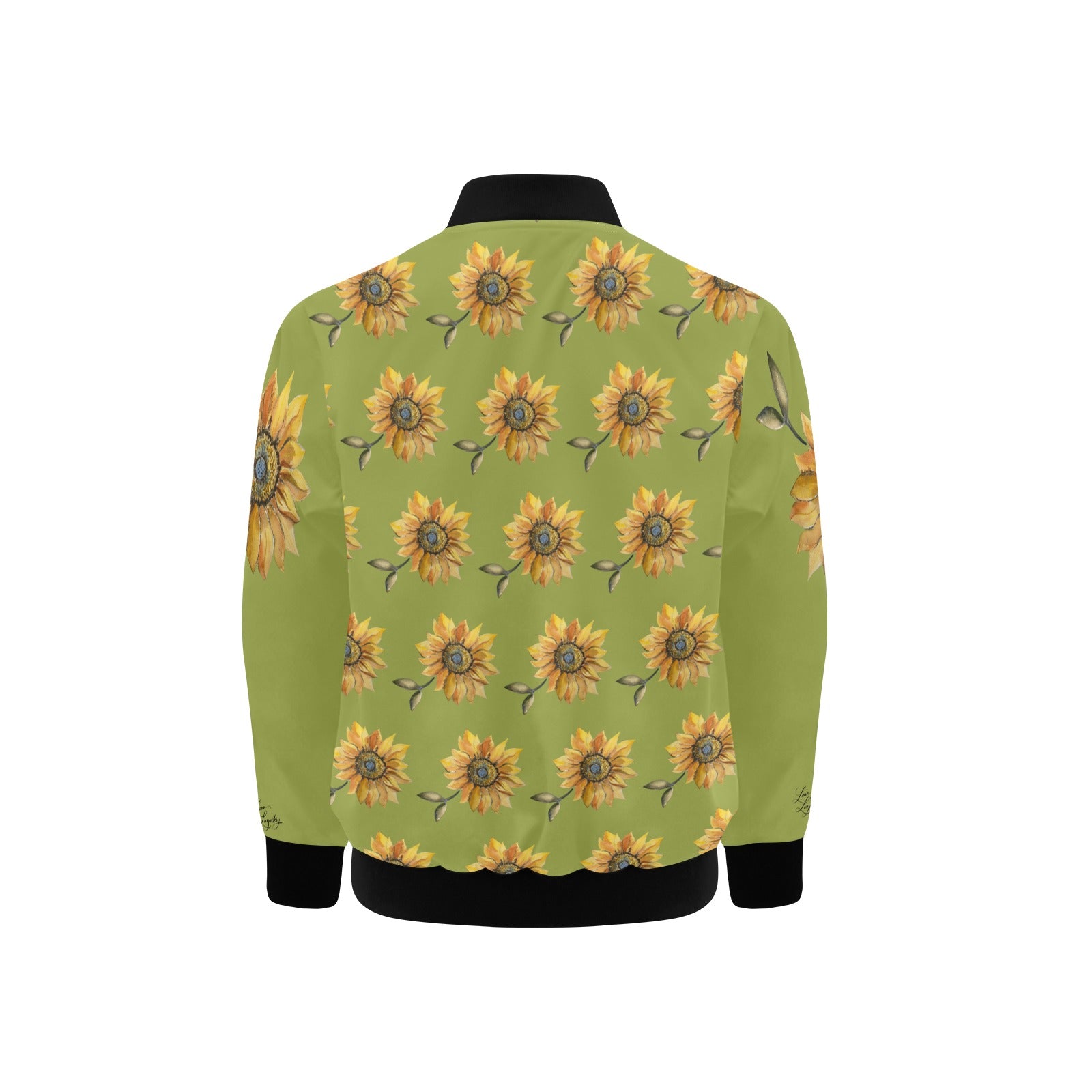 Sun Flower Kids' Bomber Jacket with Pockets (Model H40)