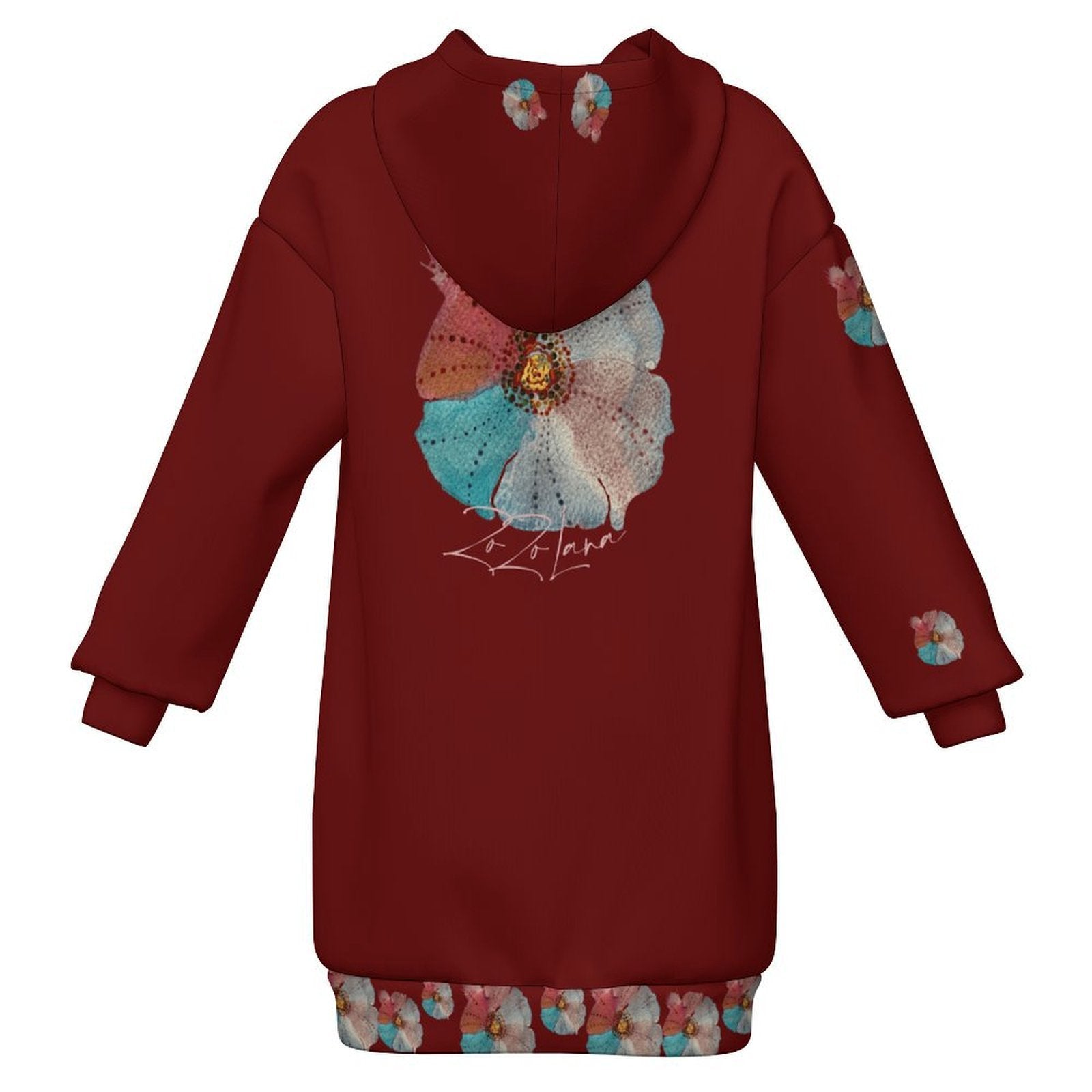 ZoZoLana Grand Fleur Girls' Long Hoodie