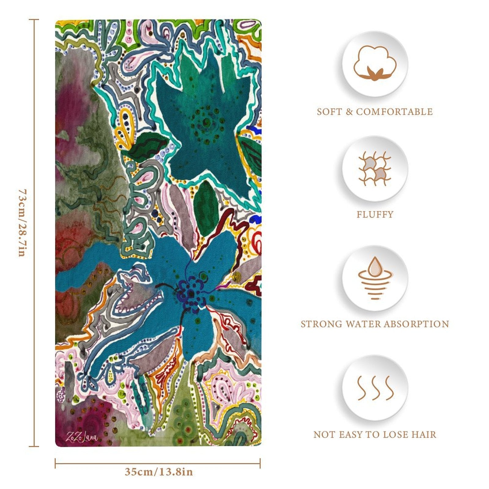 ZoZoLana Forever Love Hand Towel