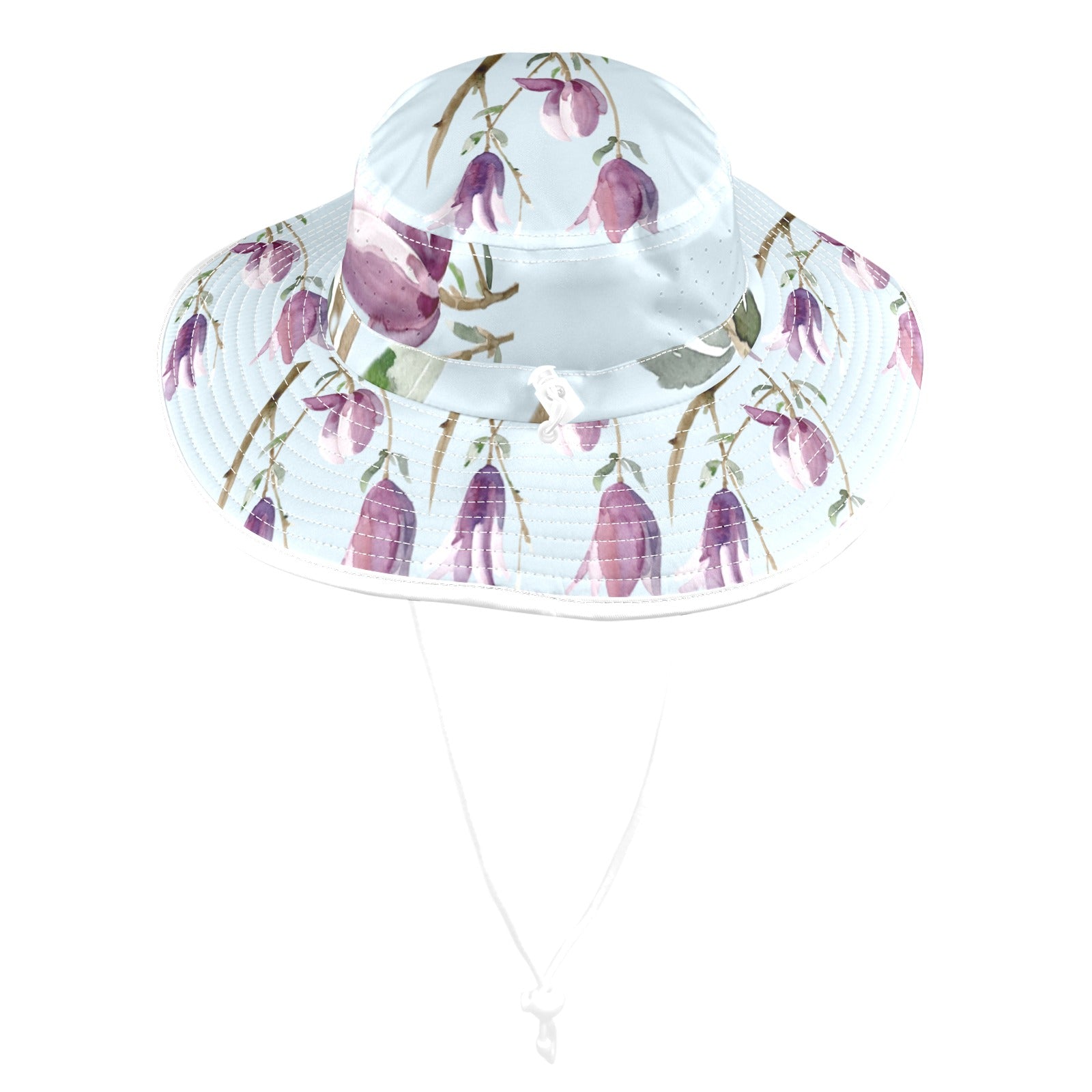 Magnolia Blue Wide Brim Bucket Hat