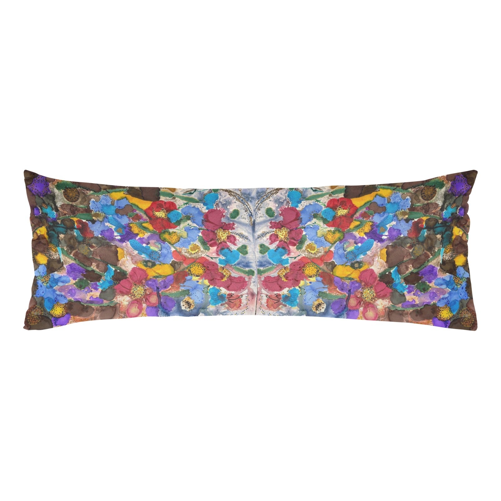 Fall Flowers Body Pillow Case 20" x 54"