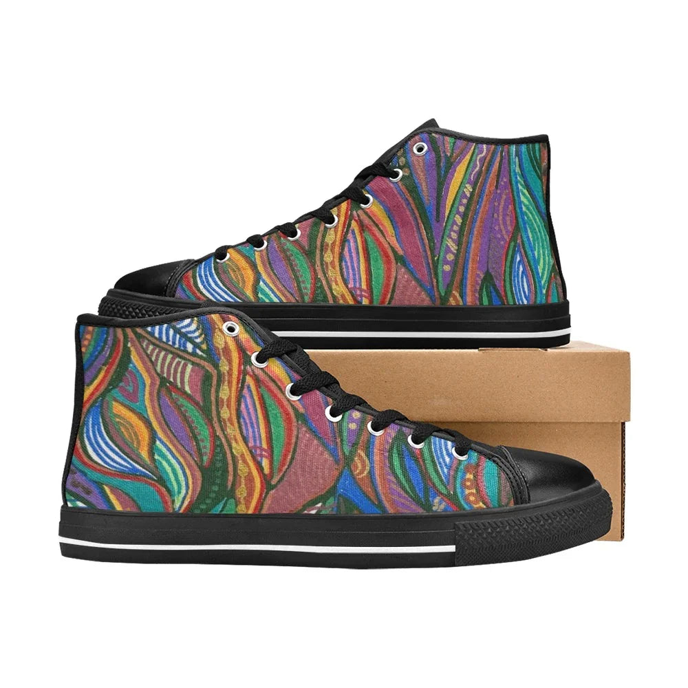 Lanterna High Top Schwarze Herren High Top Canvas Schuhe
