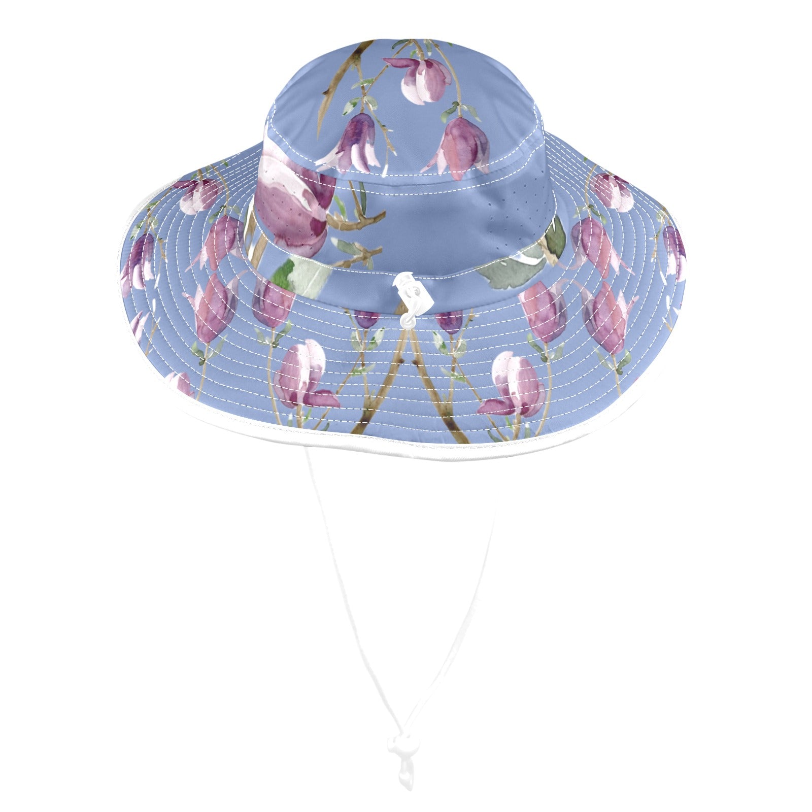 Magnolia Airy Blue Wide Brim Bucket Hat
