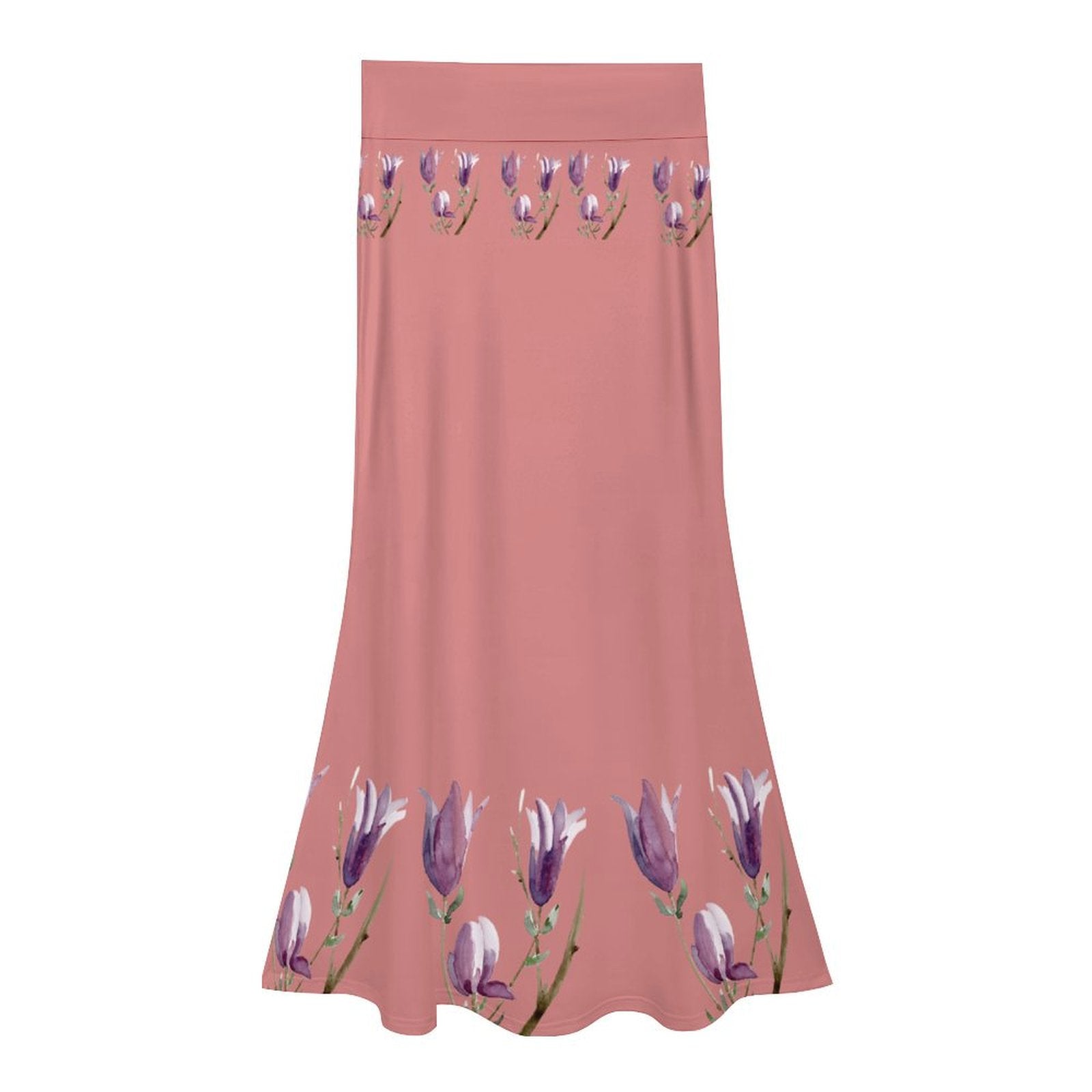 Magnolia Old Rose High waisted long skirt