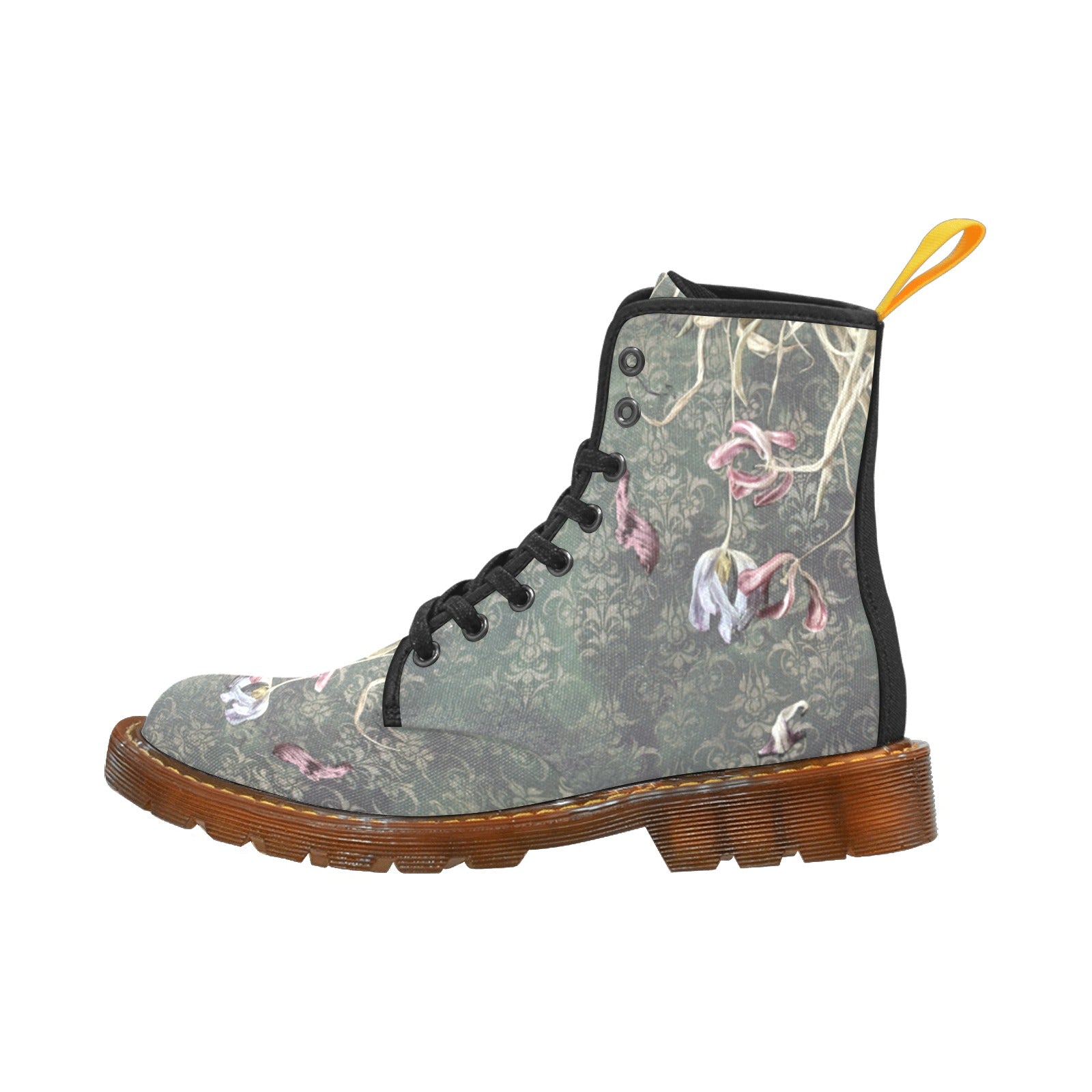 Damascus Tulip Drama Custom Canvas Boots For Women Model 1203H