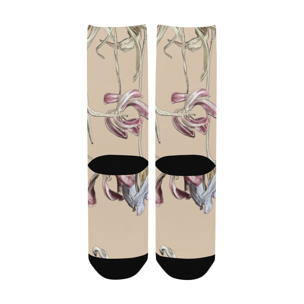 Three Tulips Pear Sorbet Women's Custom Socks