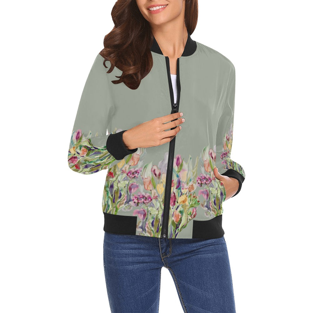 Rusty Life Bomber Jacket for Women
