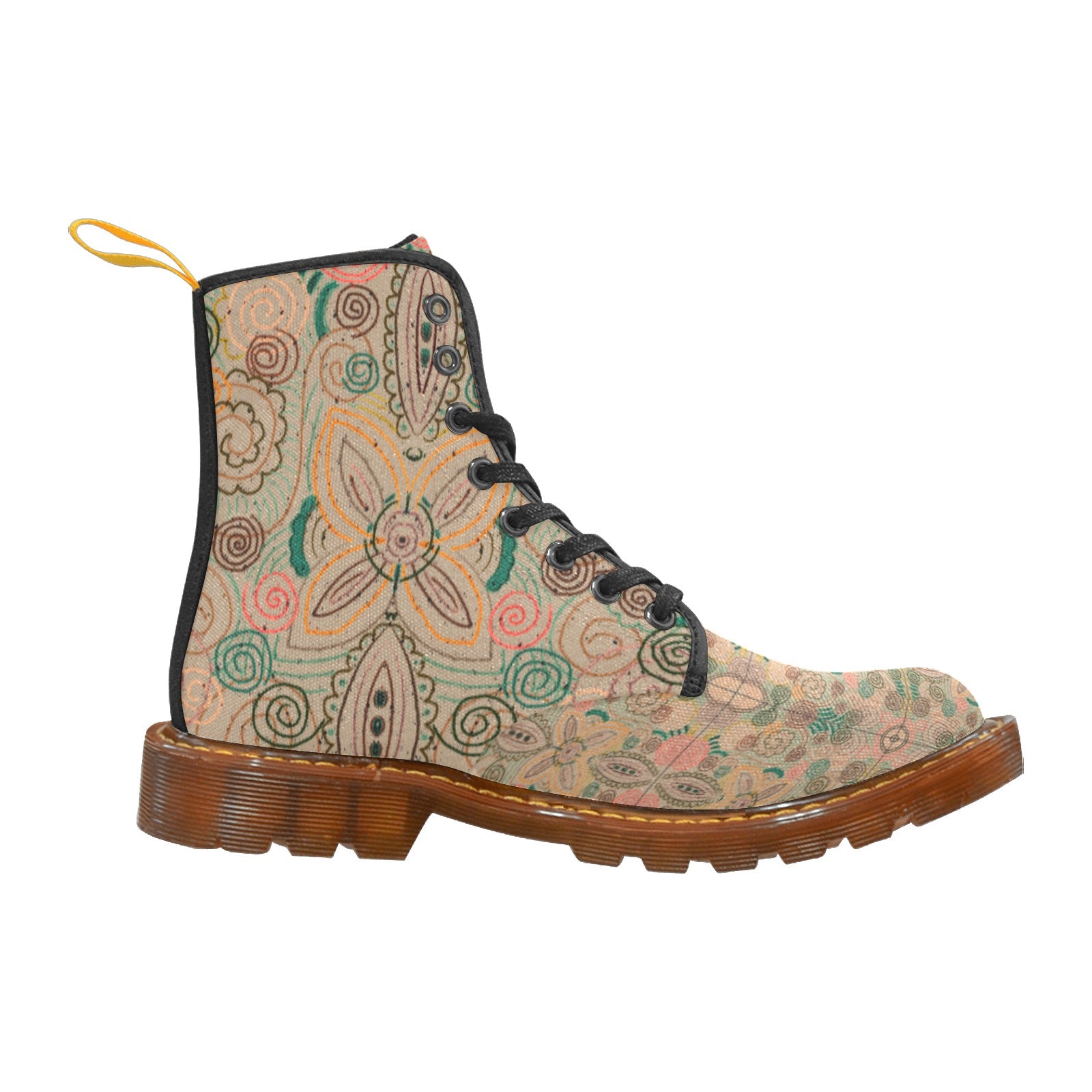 Venetian Blossom Custom Canvas Boots For Women Model 1203H