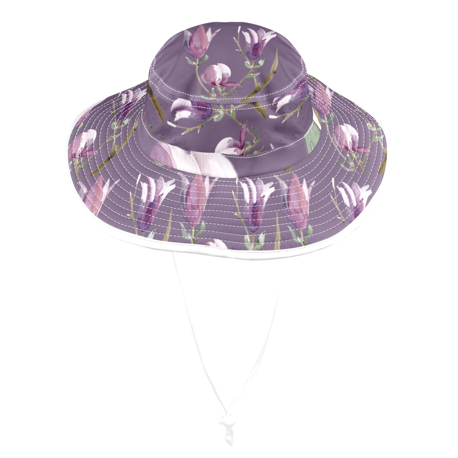 Magnolia Dark Lilac Wide Brim Bucket Hat