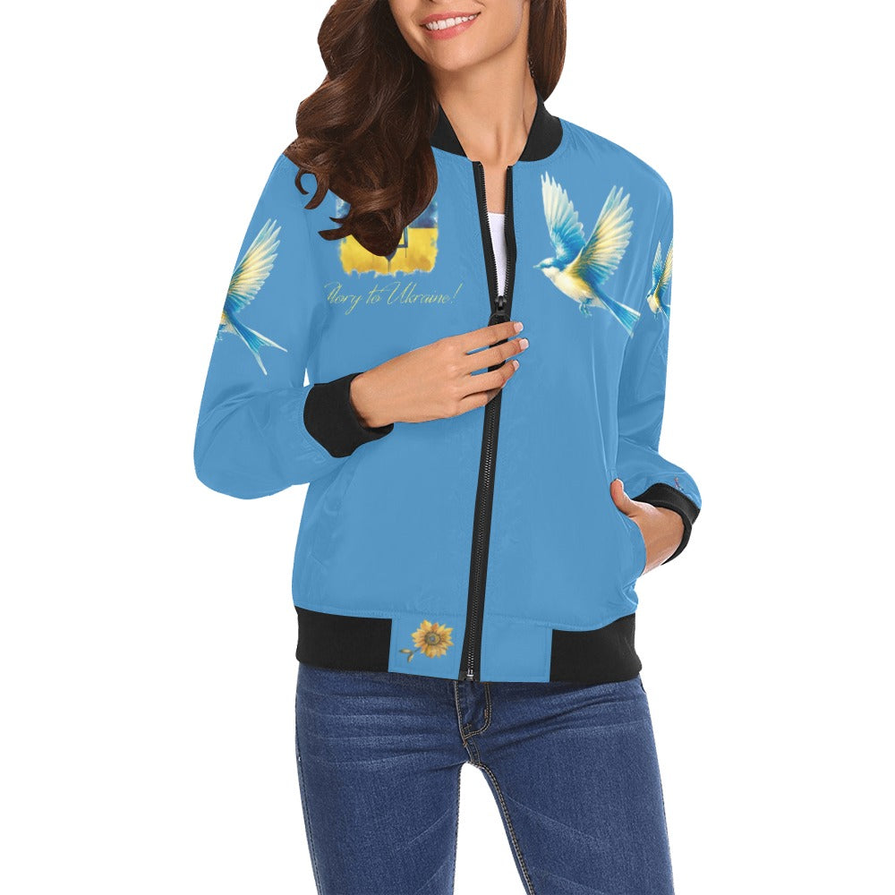 Glory to Ukraine for Pani Bomber Jacket for Women