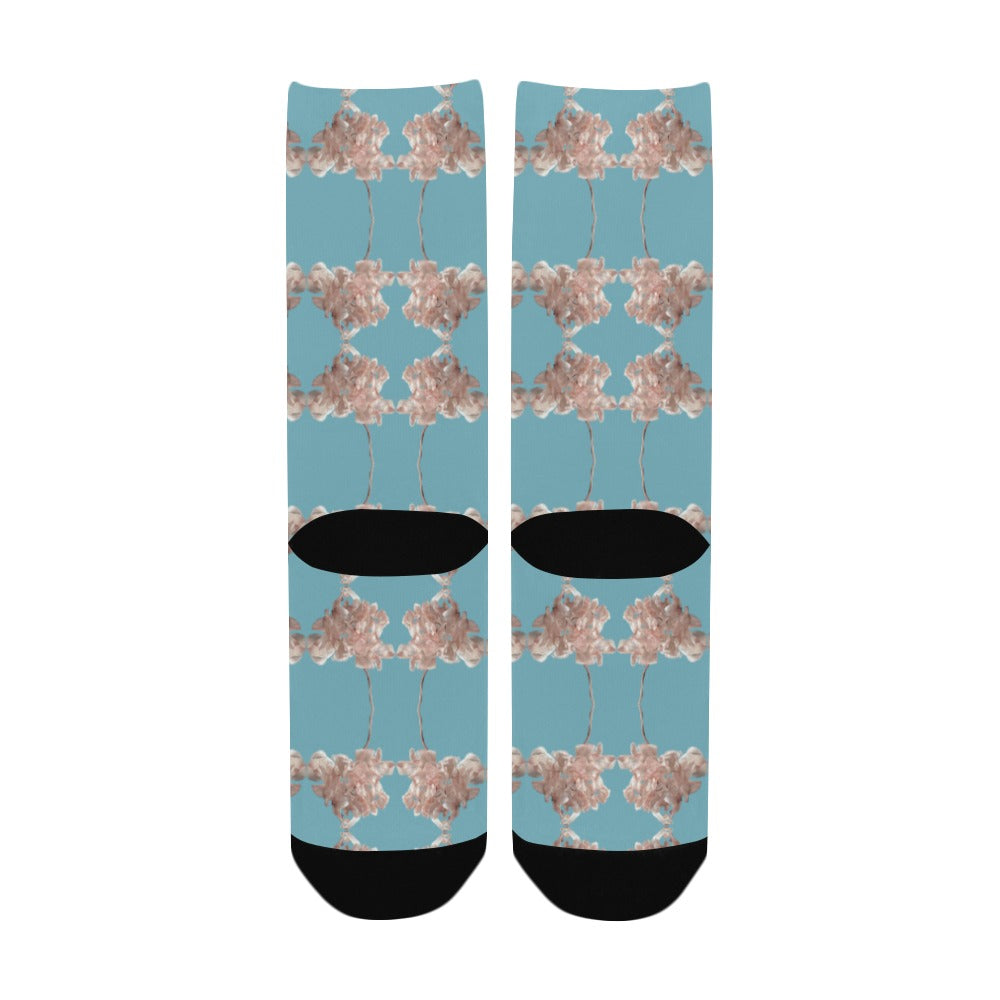 Shaggy Tulip Aquatic Awe Women's Custom Socks