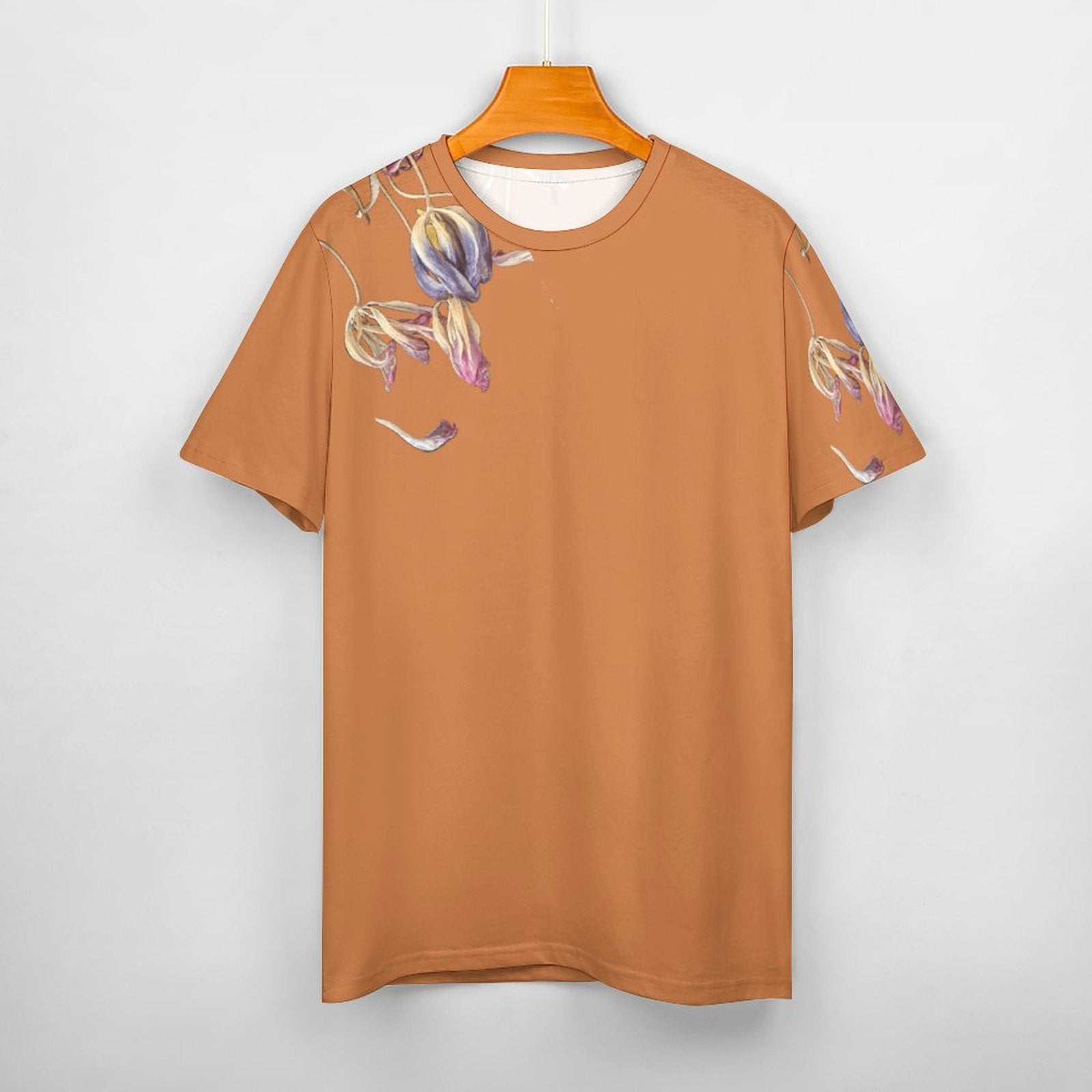 Women's Cotton T-shirt Tulips Branded Melon