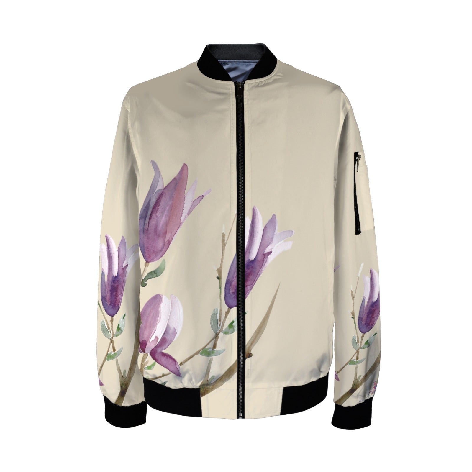 Magnolia Pear Sorbet Tall Ladies Bomber Jacket