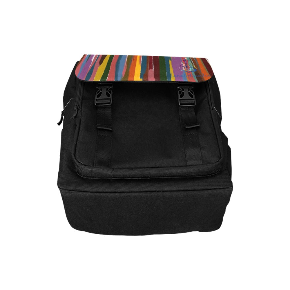 Lässiger Rucksack mit Power-Streifen 