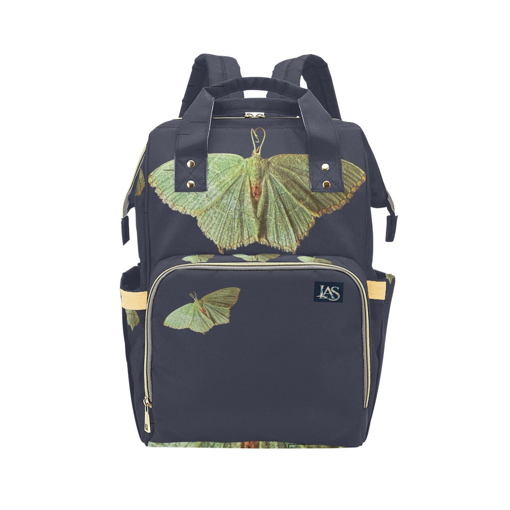 Green Moth Crown Blue Multi-Function Backpack