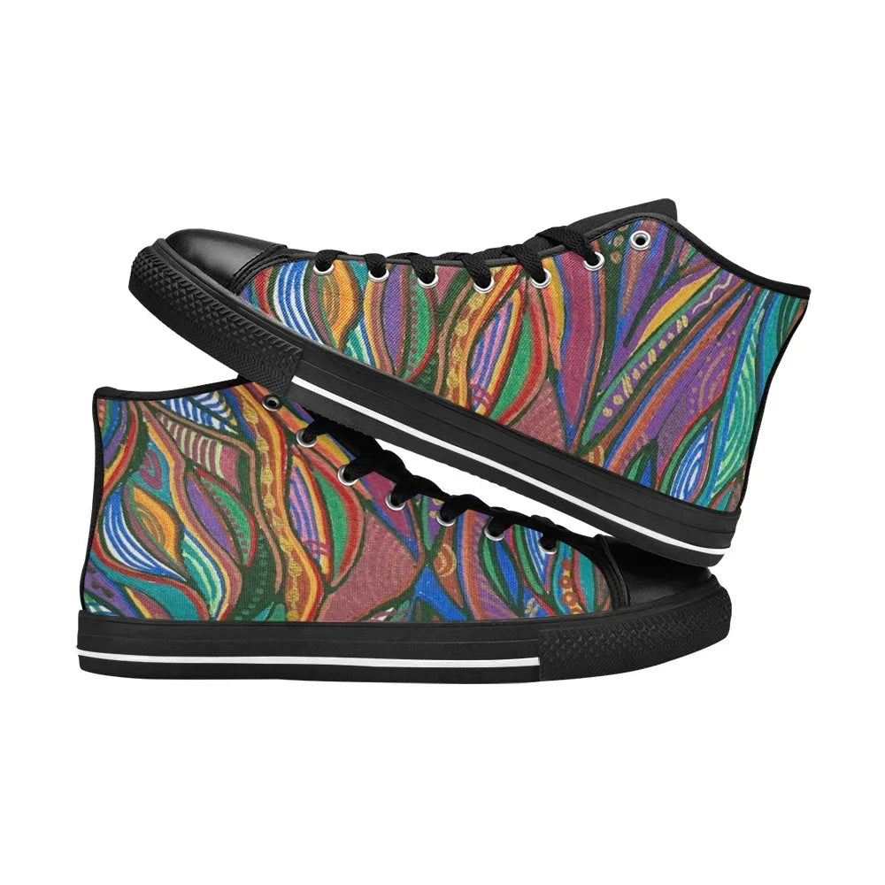 Lanterna High Top Schwarze Herren High Top Canvas Schuhe