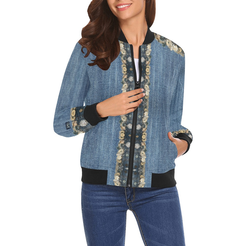 Rusty Life Bomber Jacket for Women