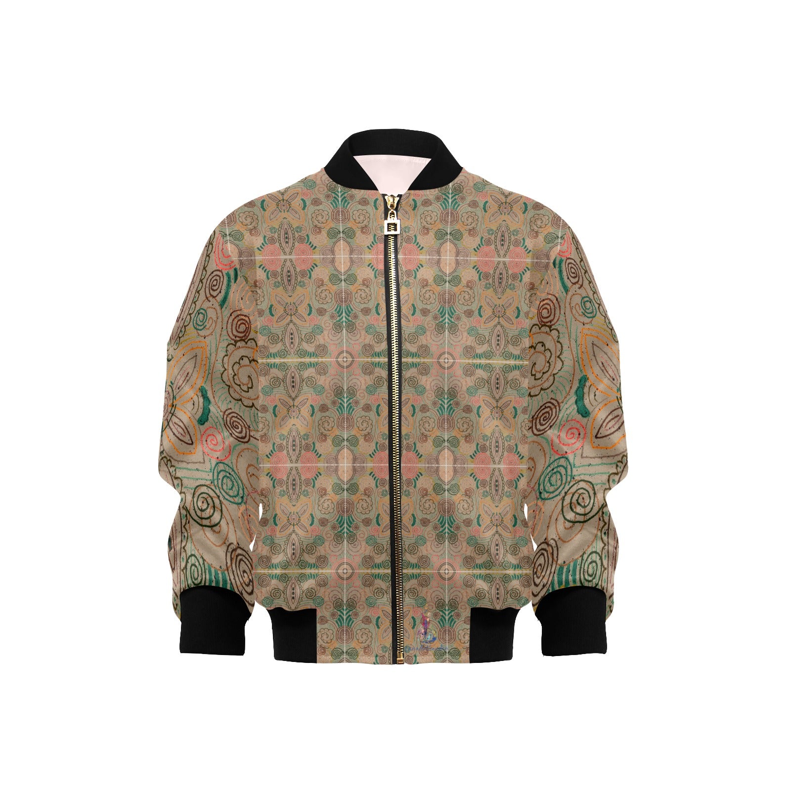 Venetian Blossom 2 Kids' Bomber Jacket with Pockets (Model H40)