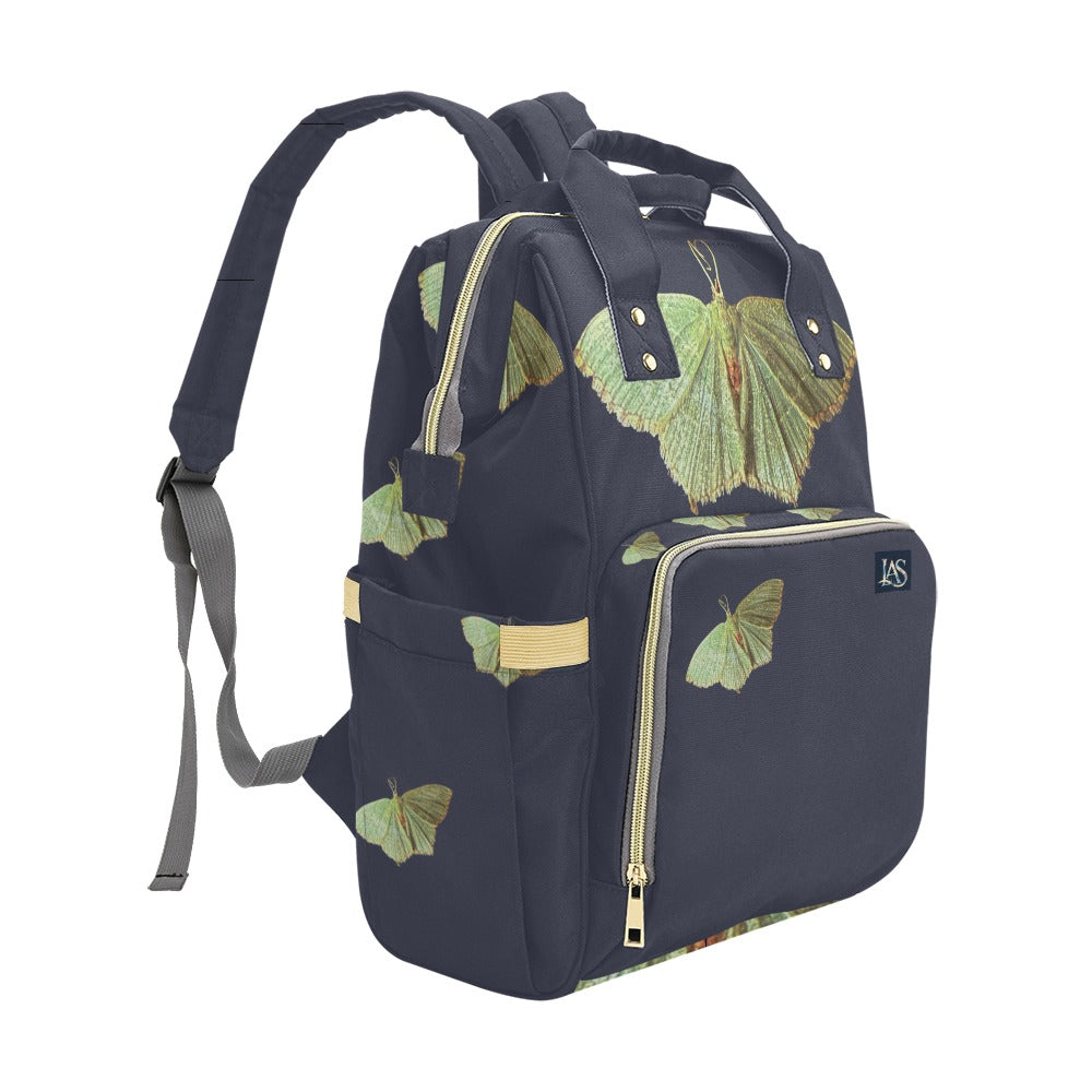 Green Moth Crown Blue Multi-Function Backpack