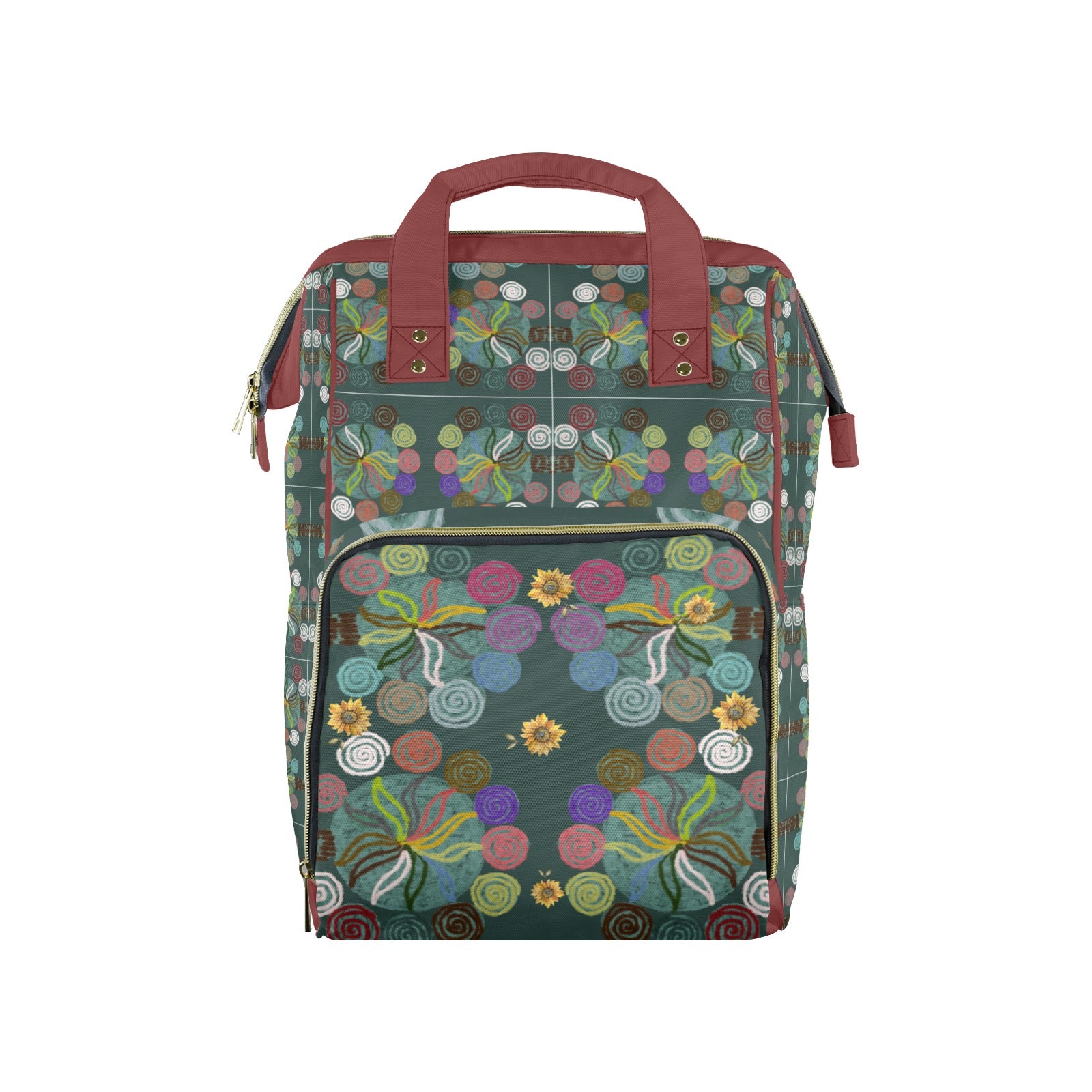 Magic Trees Brick Multi-Function Travel Diaper Bag-Large