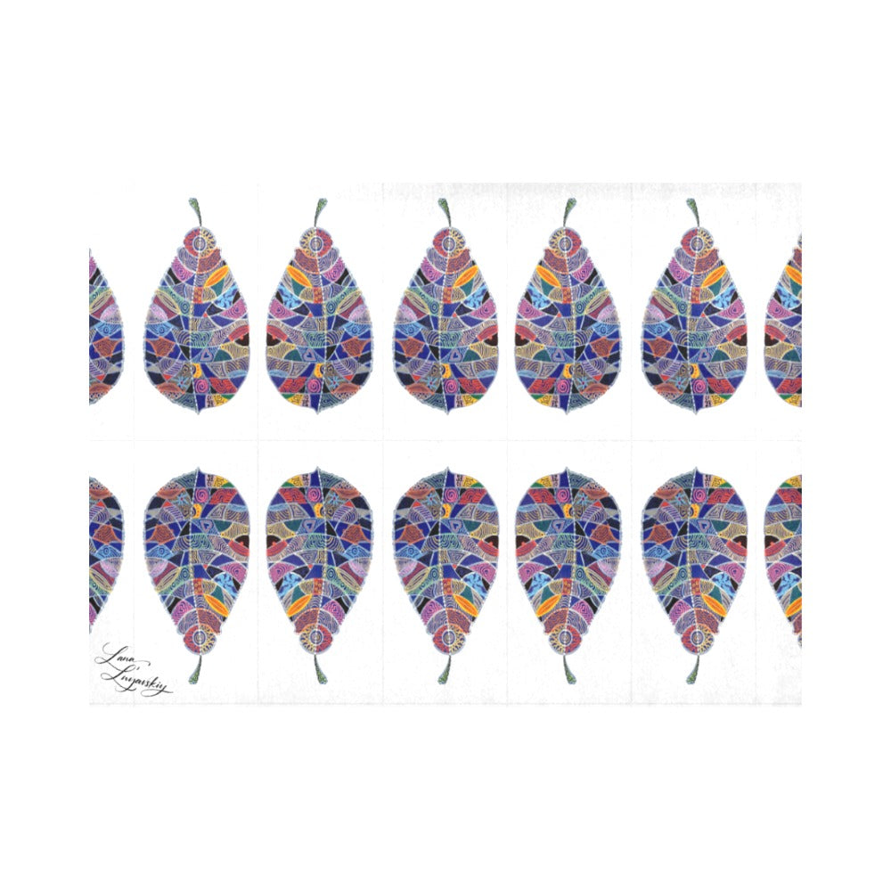 Fantasy Leaf White Placemat 14’’ x 19’’ (Set of 4)