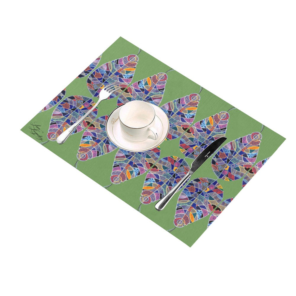 Fantasy Leaf Green Placemat 14’’ x 19’’ (Set of 4)