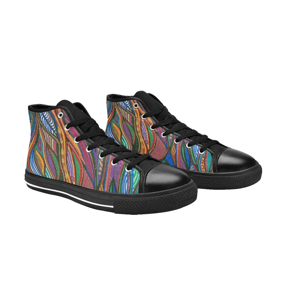 Lanterna High Top Schwarze Herren High Top Canvas Schuhe