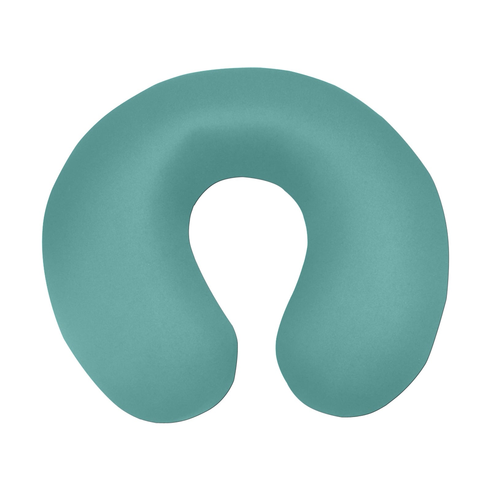 Fantasy Leaf Pattern Teal U-Shape Travel Pillow