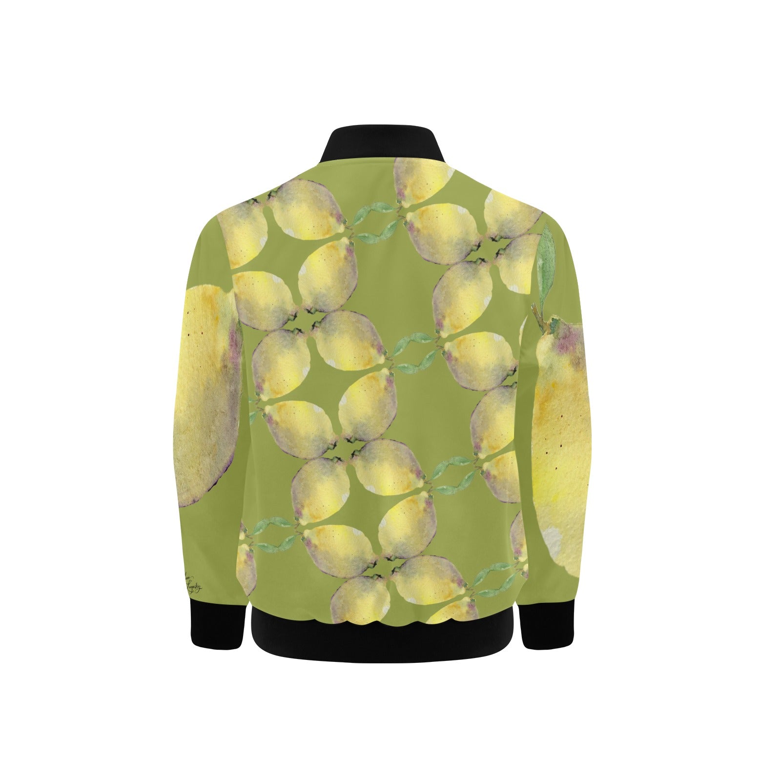 Strictly Lemon Kids' Bomber Jacket with Pockets (Model H40)