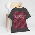 Art Quotes Unisex Tee – Heavy Cotton Graphic Shirt by LanaArtSweden, featuring the Edgar Degas quote, durable cotton fibers, and a ribbed knit collar.