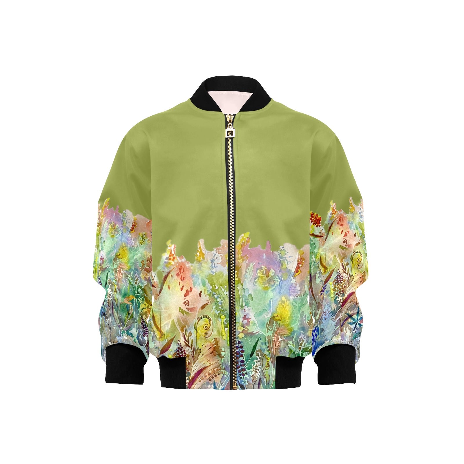 Merry Lawn Kids' Bomber Jacket with Pockets (Model H40)