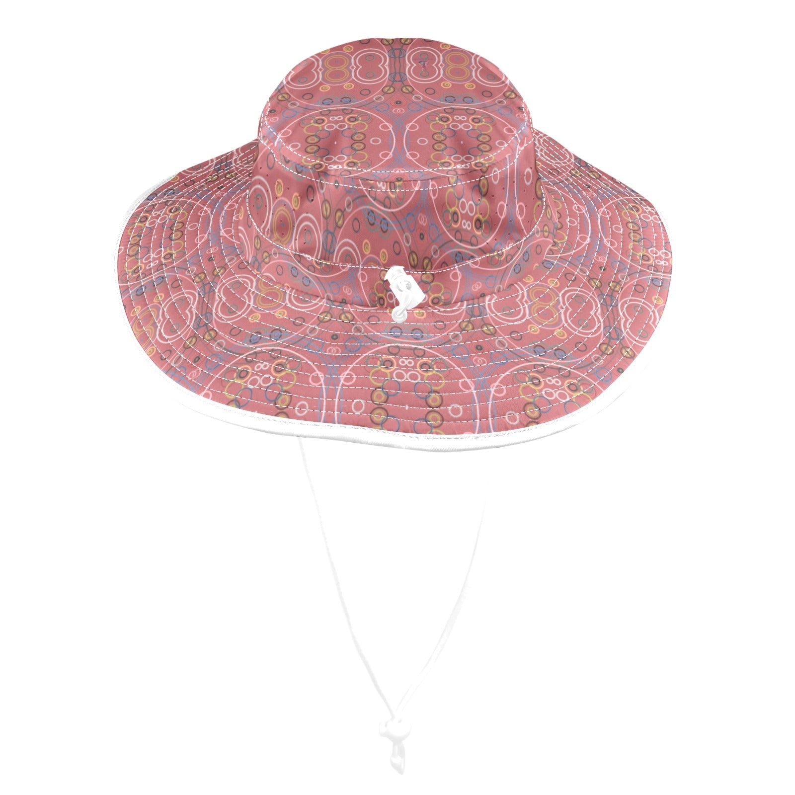 Old Rose Circus Small Wide Brim Bucket Hat