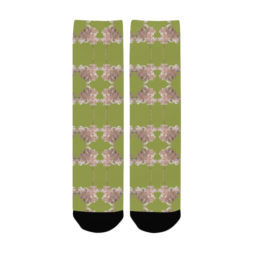 Shaggy Tulip Olive Women's Custom Socks