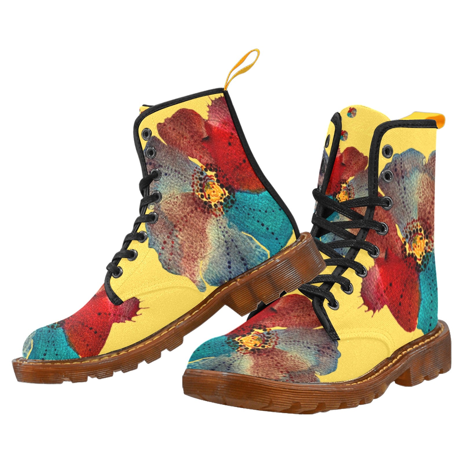 ZoZo Grand Fleur Curd Nylon Canvas Boots For Women Model 1203H