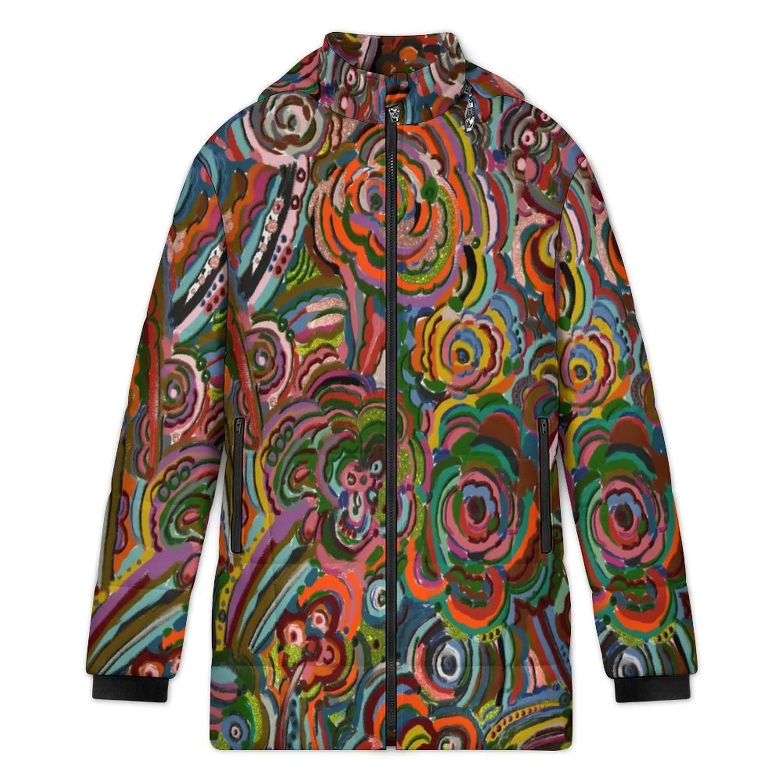 Fall Fiesta Women's Hooded Puffer Coat