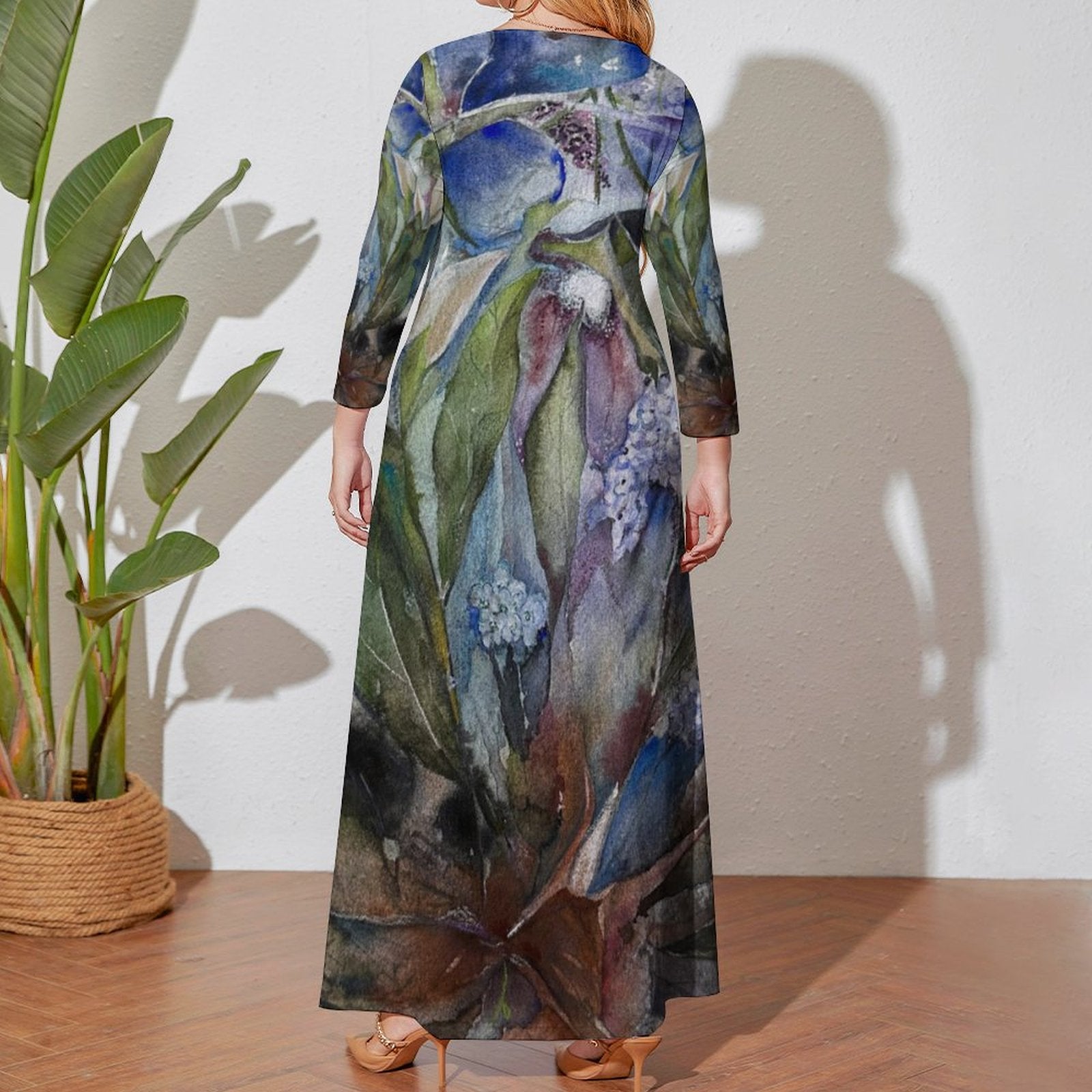 Twilight Flora Maxi Long sleeve dress