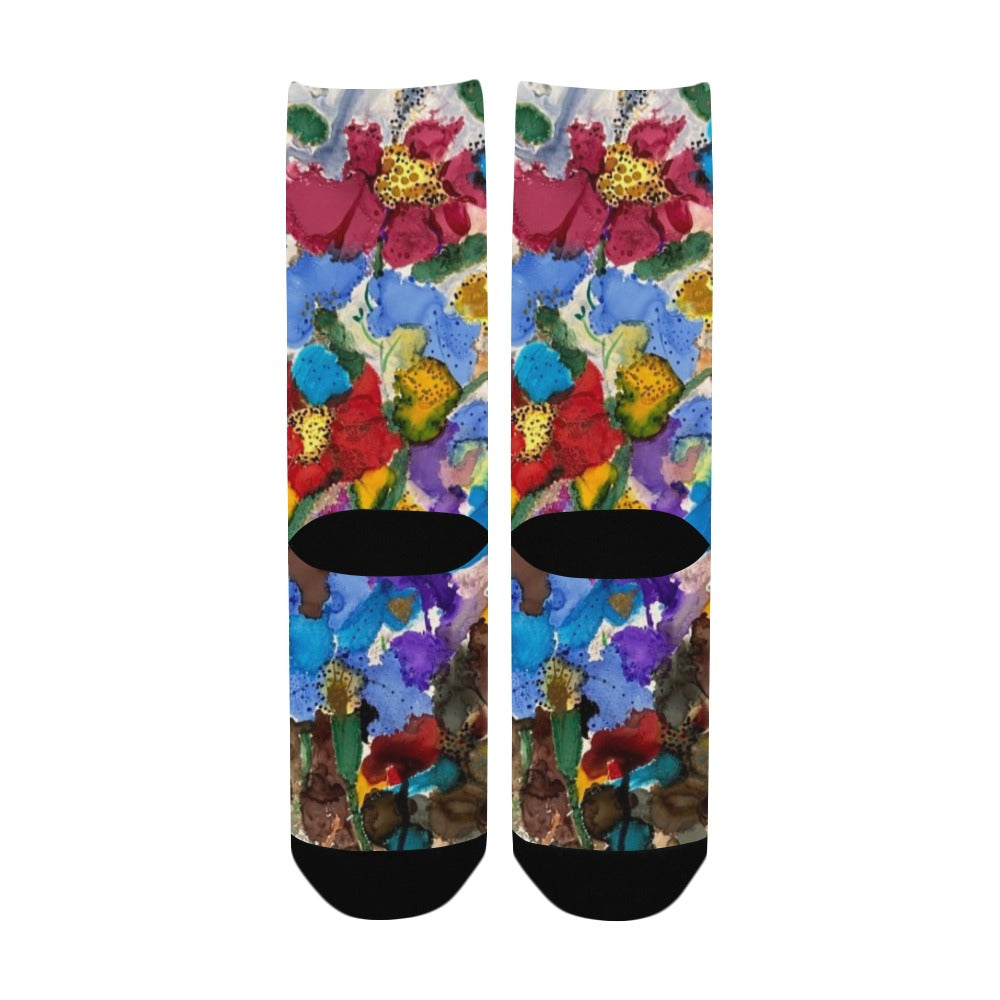 Brown Elegance Women's Custom Socks