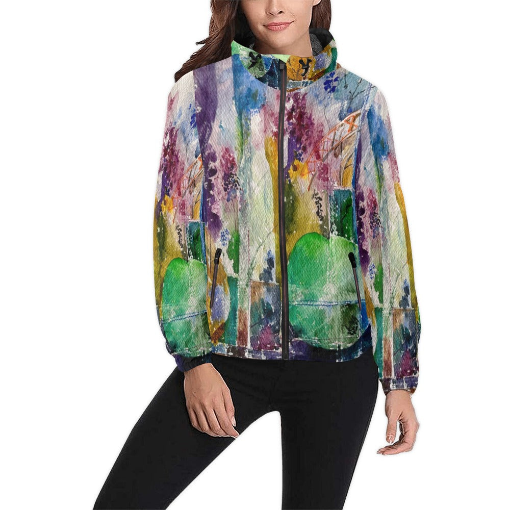 Abstract Bridge Unisex Windbreaker