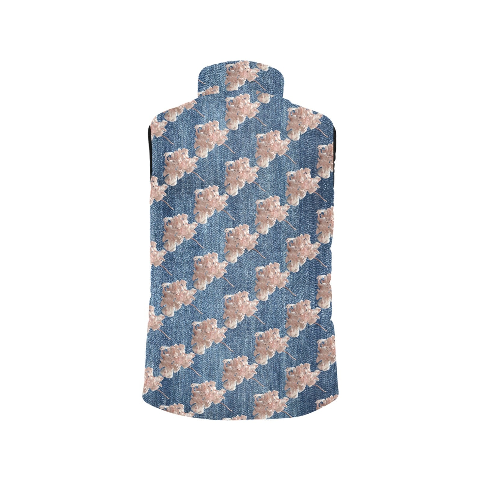 Shaggy Tulip Denim Women's Padded Vest