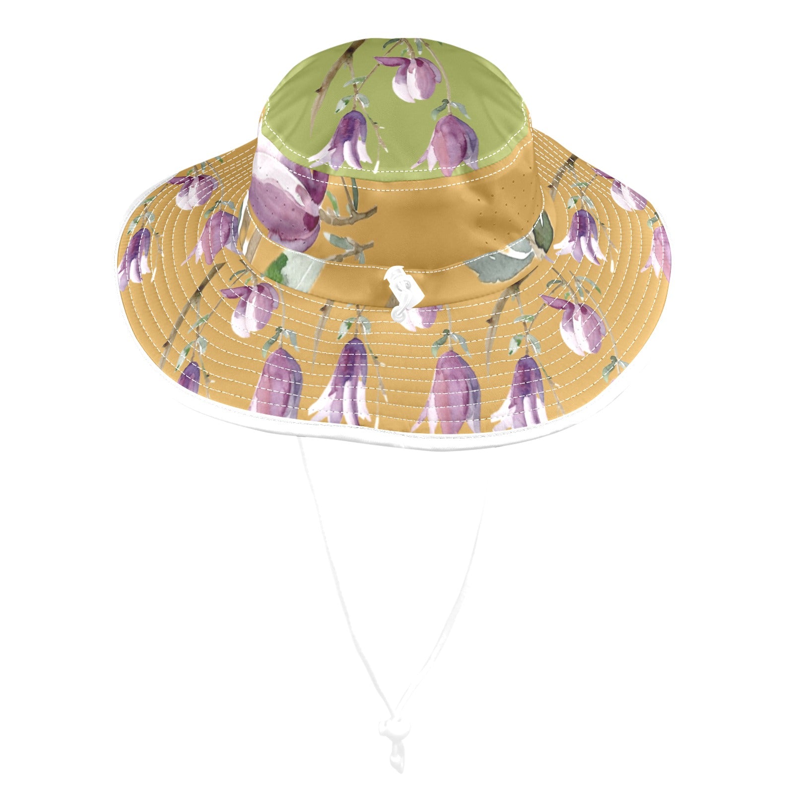 Magnolia Olive Ochre Wide Brim Bucket Hat
