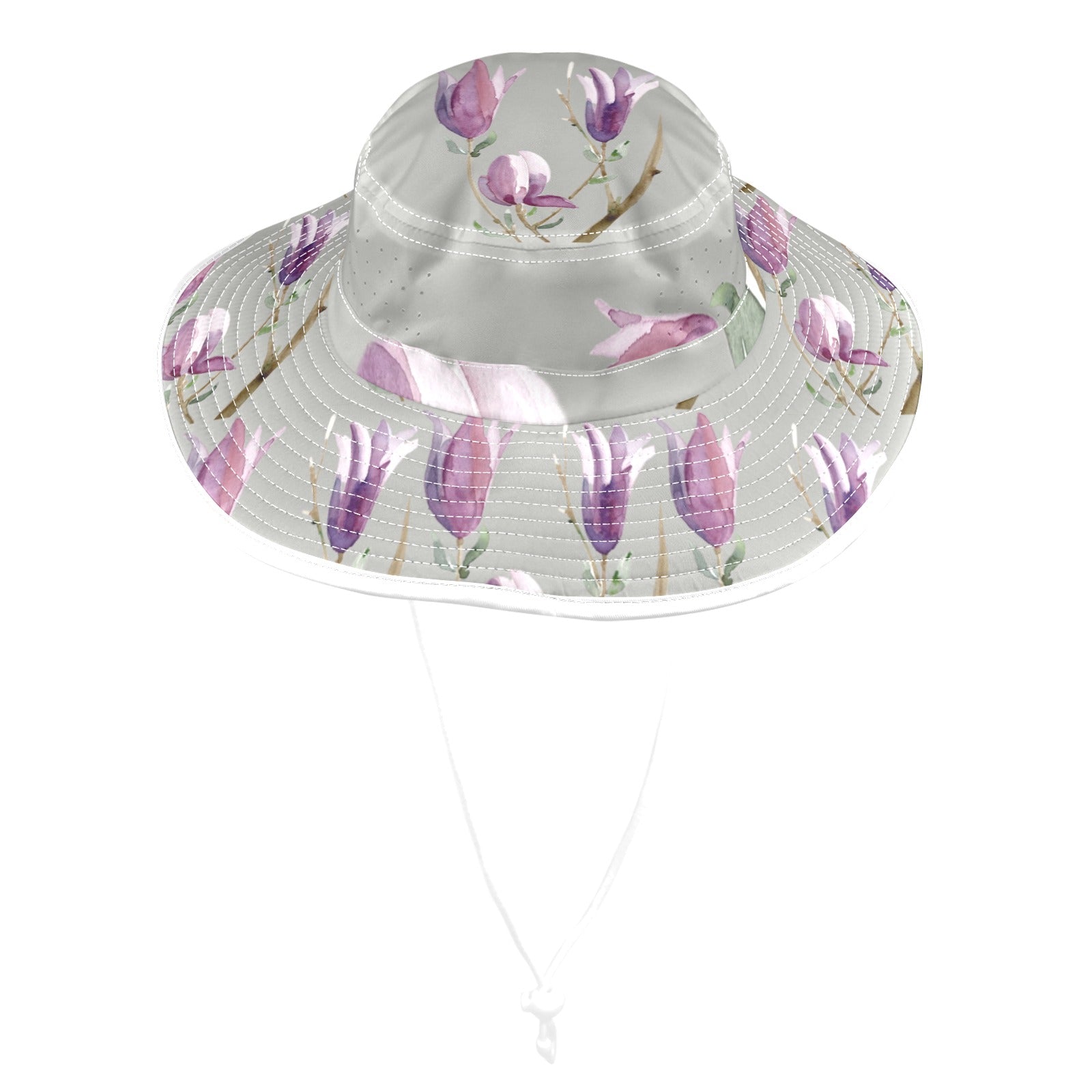 Magnolia Sea Salt Wide Brim Bucket Hat