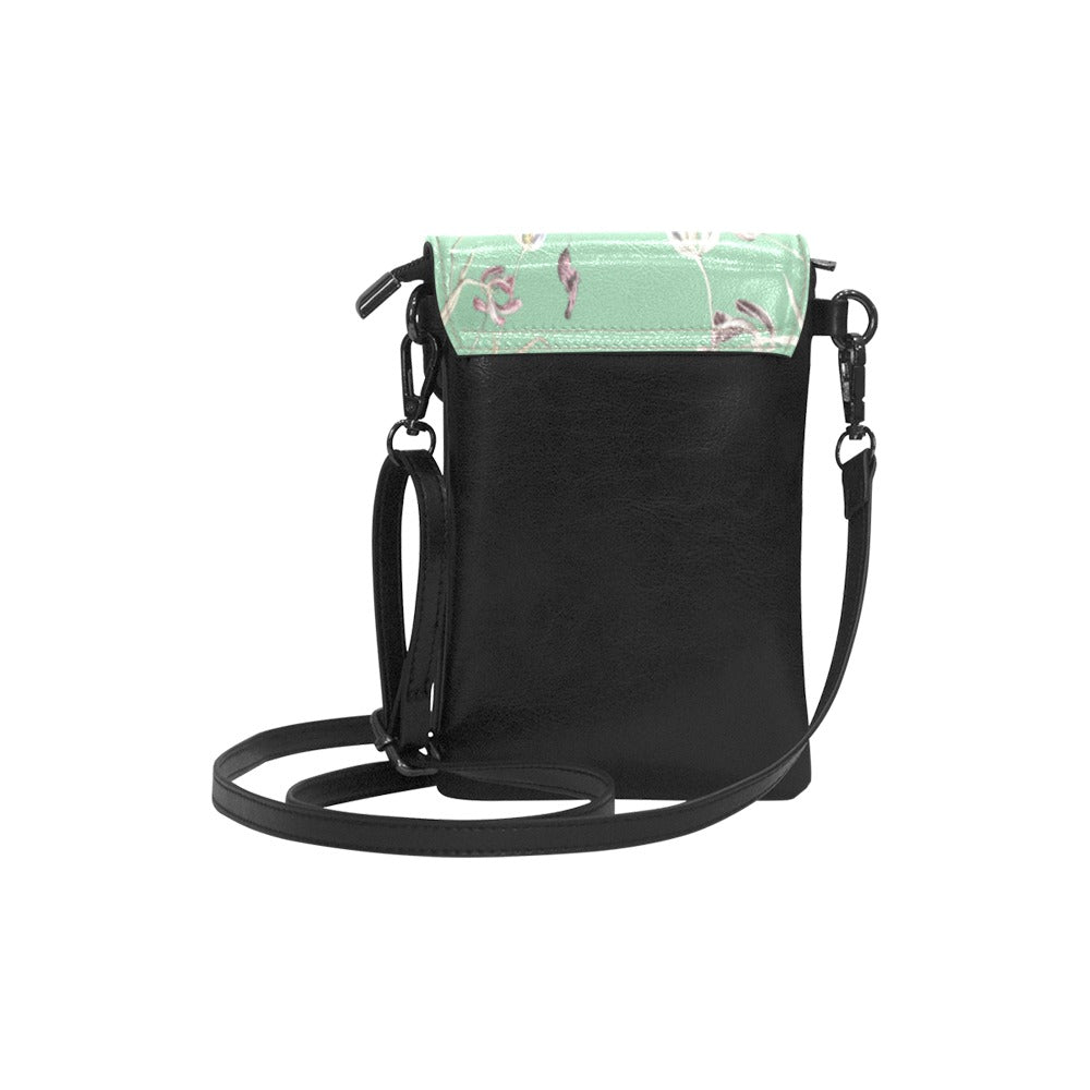Tulip Watercress Mint Small Cell Phone Purse
