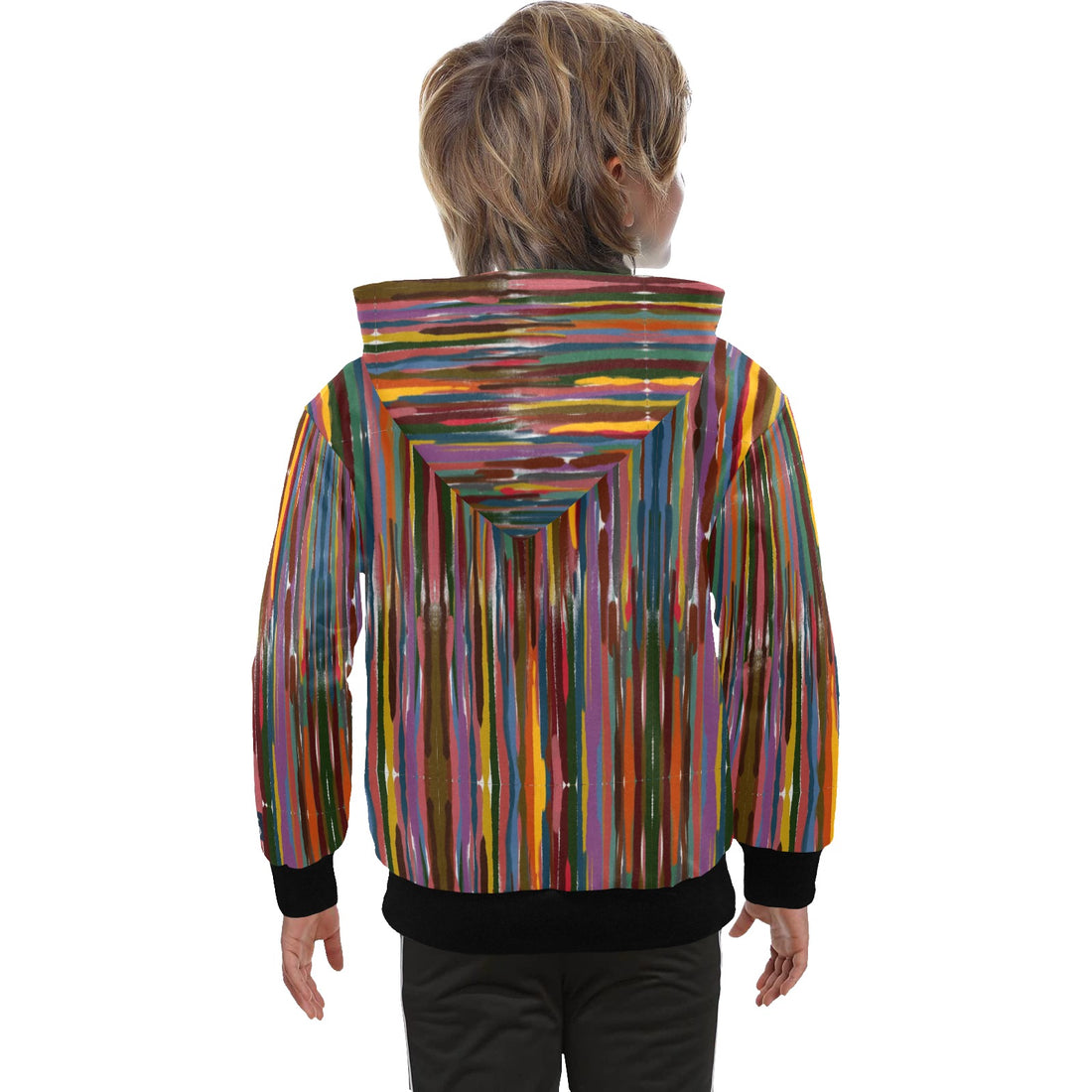 Power Stripes Big Boys' Zip Up Hoodie (H58)