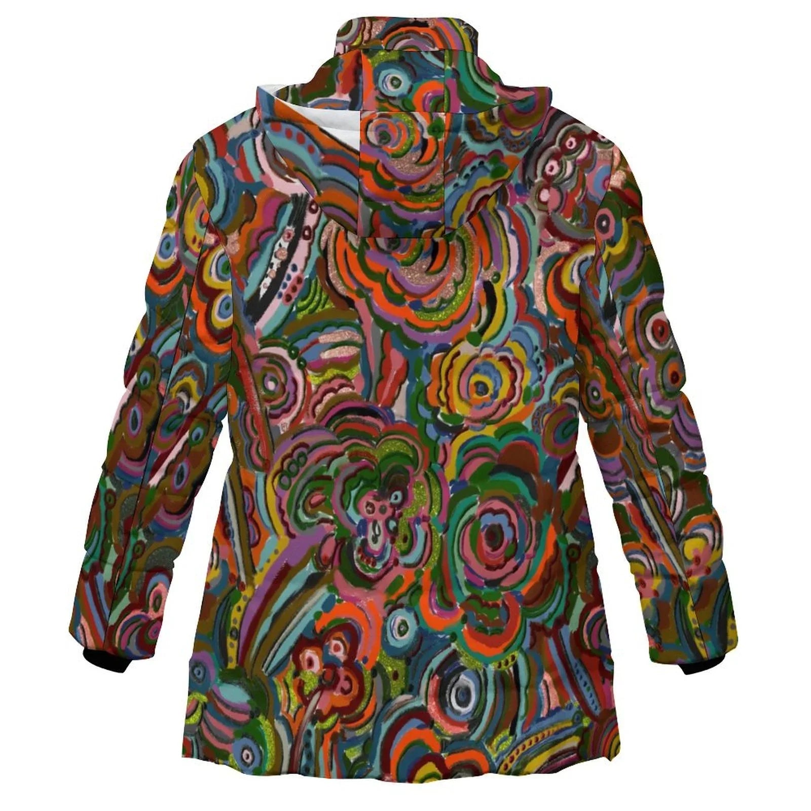 Fall Fiesta Women's Hooded Puffer Coat