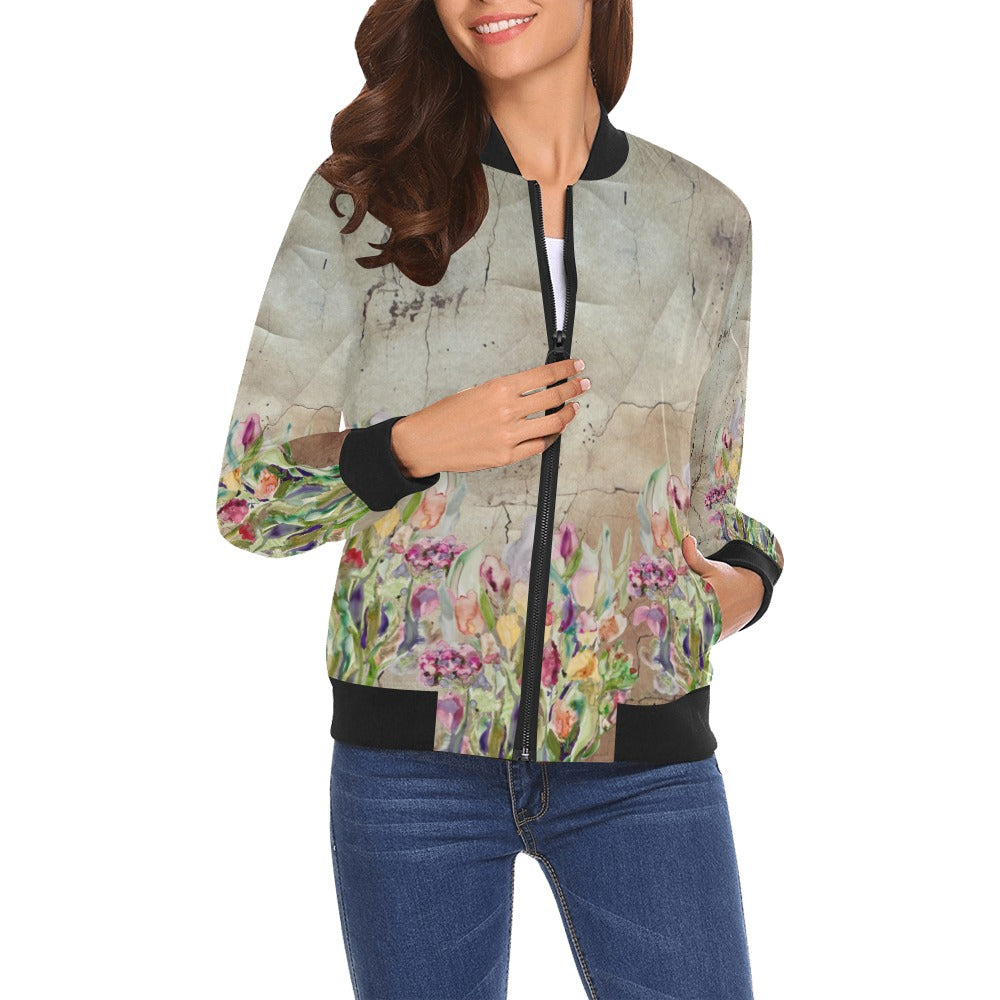 Rusty Life Bomber Jacket for Women