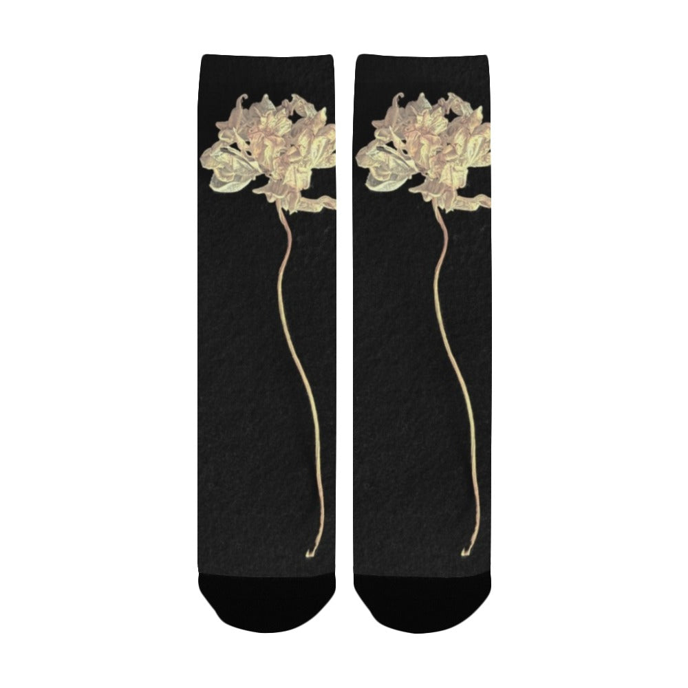 Single Tulip Drama Women's Custom Socks
