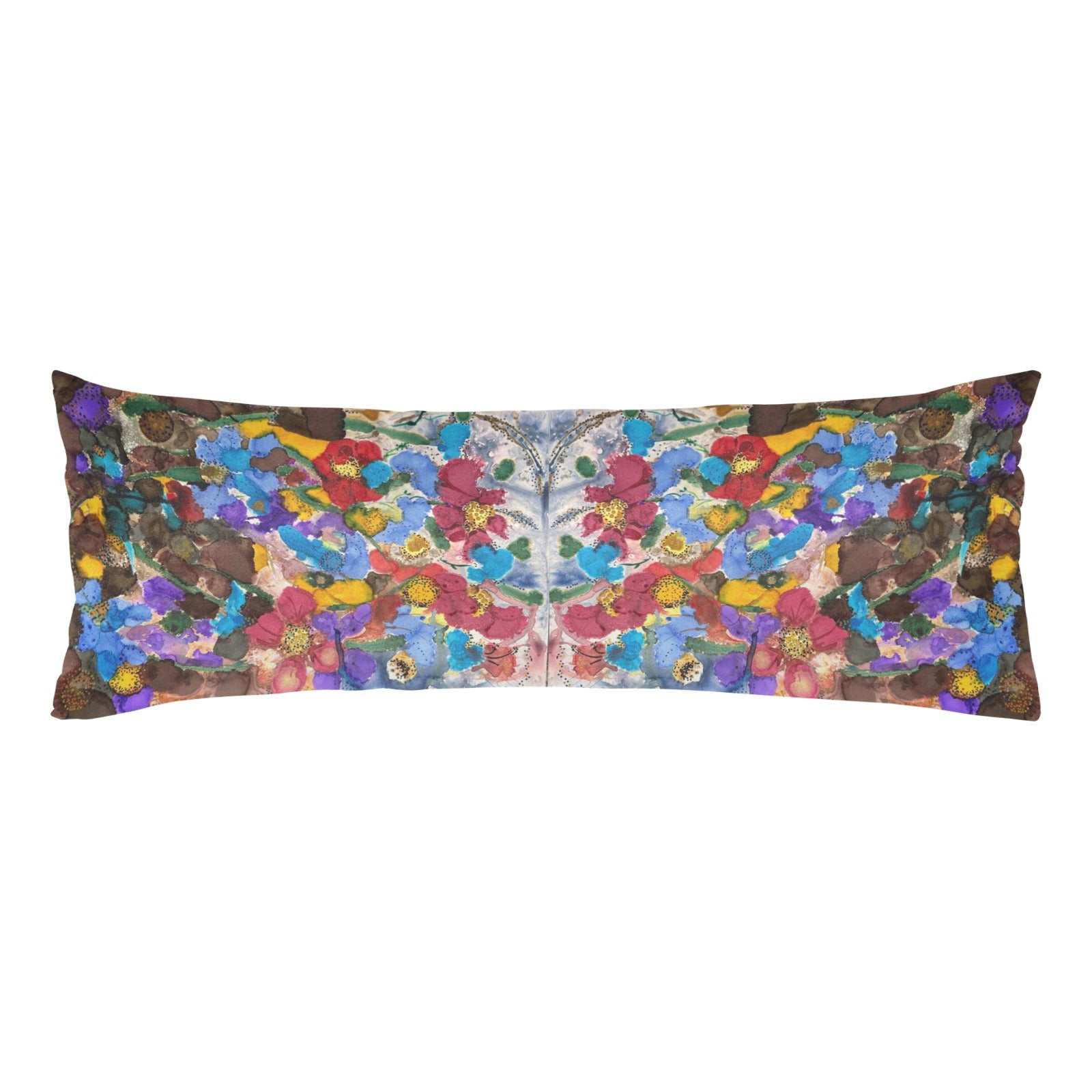 Fall Flowers Body Pillow Case 20" x 54"